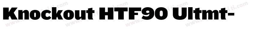 Knockout HTF90 Ultmt字体转换